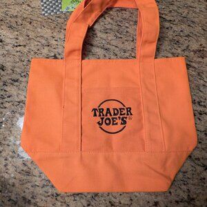Trader Joe's Orange Trick or Treat Canvas Bag